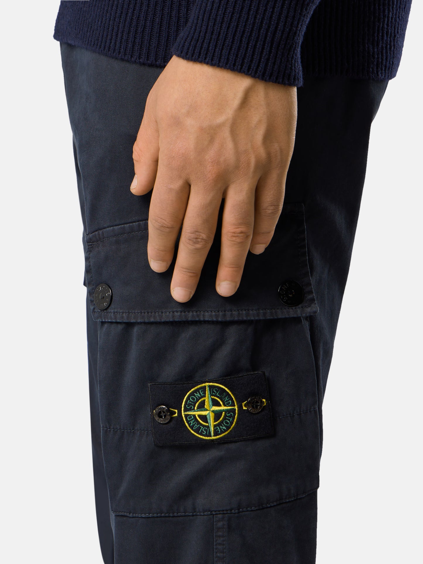 Stone Island Pantaloni Cargo Navy Blue