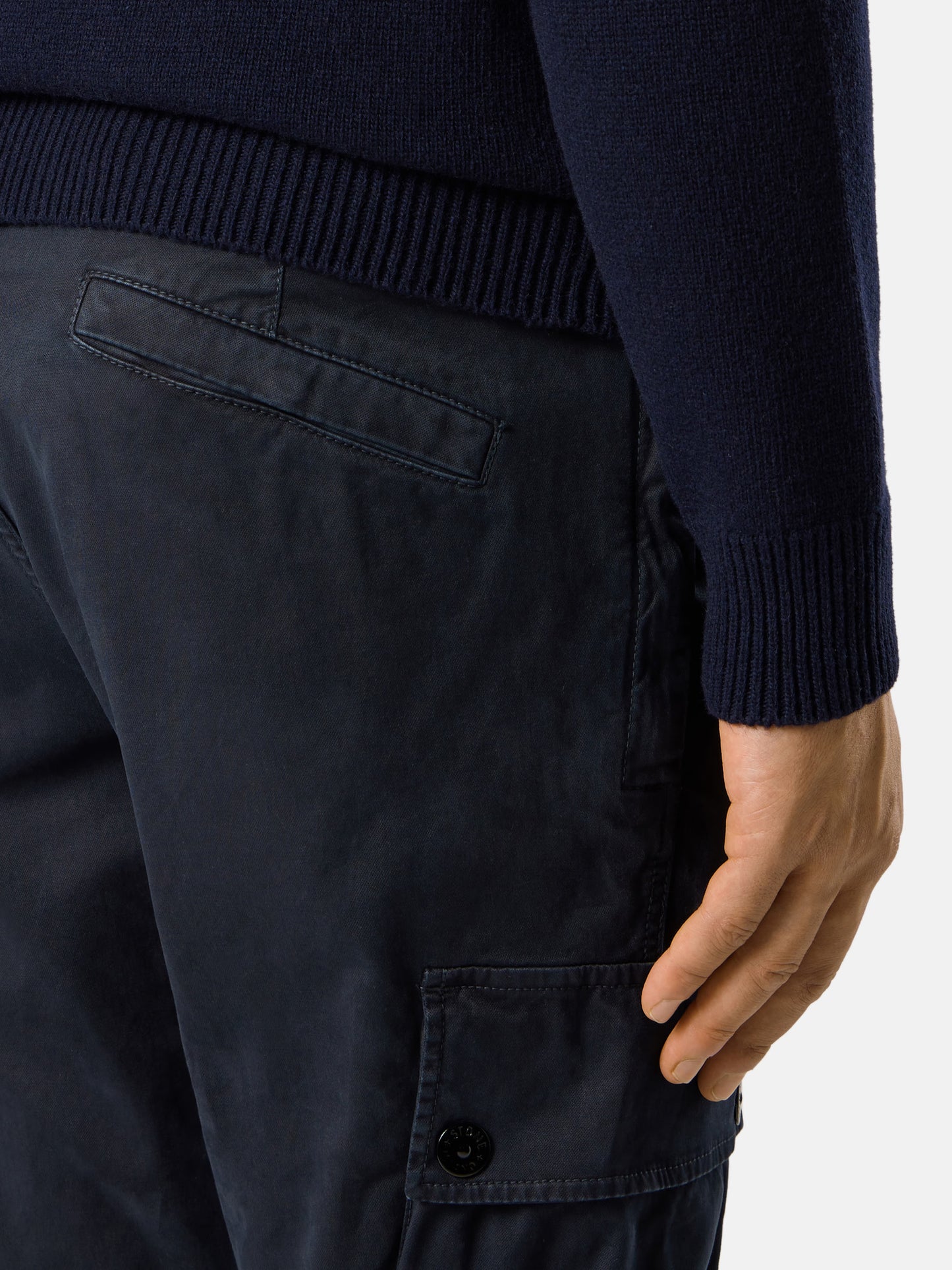 Stone Island Pantaloni Cargo Navy Blue