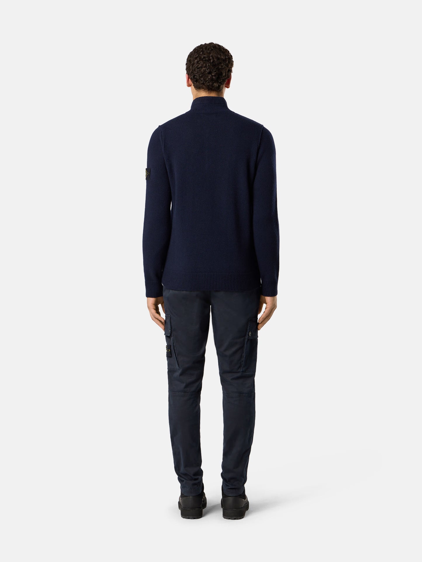 Stone Island Pantaloni Cargo Navy Blue